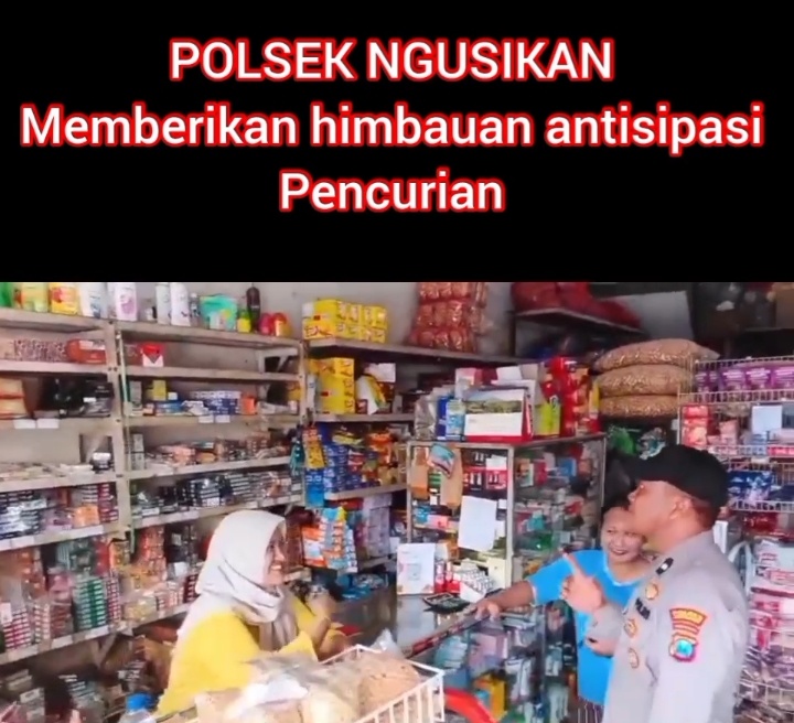 Patroli dialogis Polsek Ngusikan himbau waspada pencurian