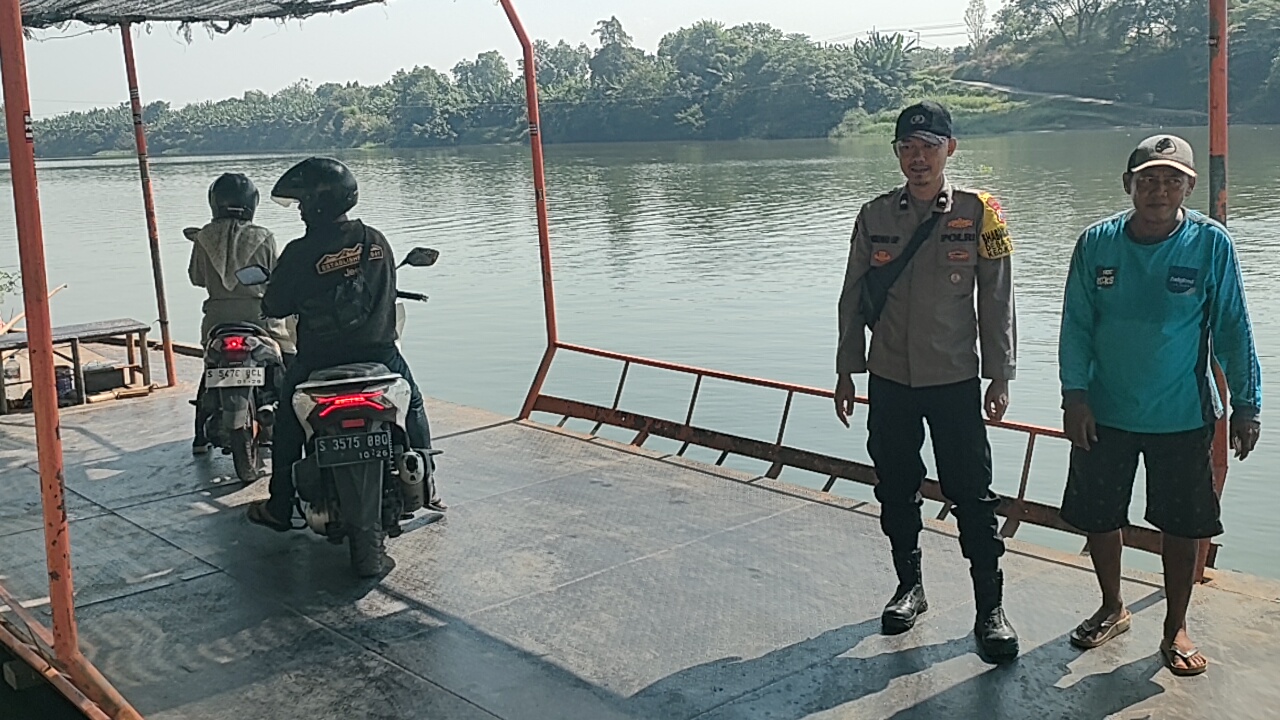 Cegah Laka Air, Polsek Kesamben Himbau Operator Perahu Penyeberangan