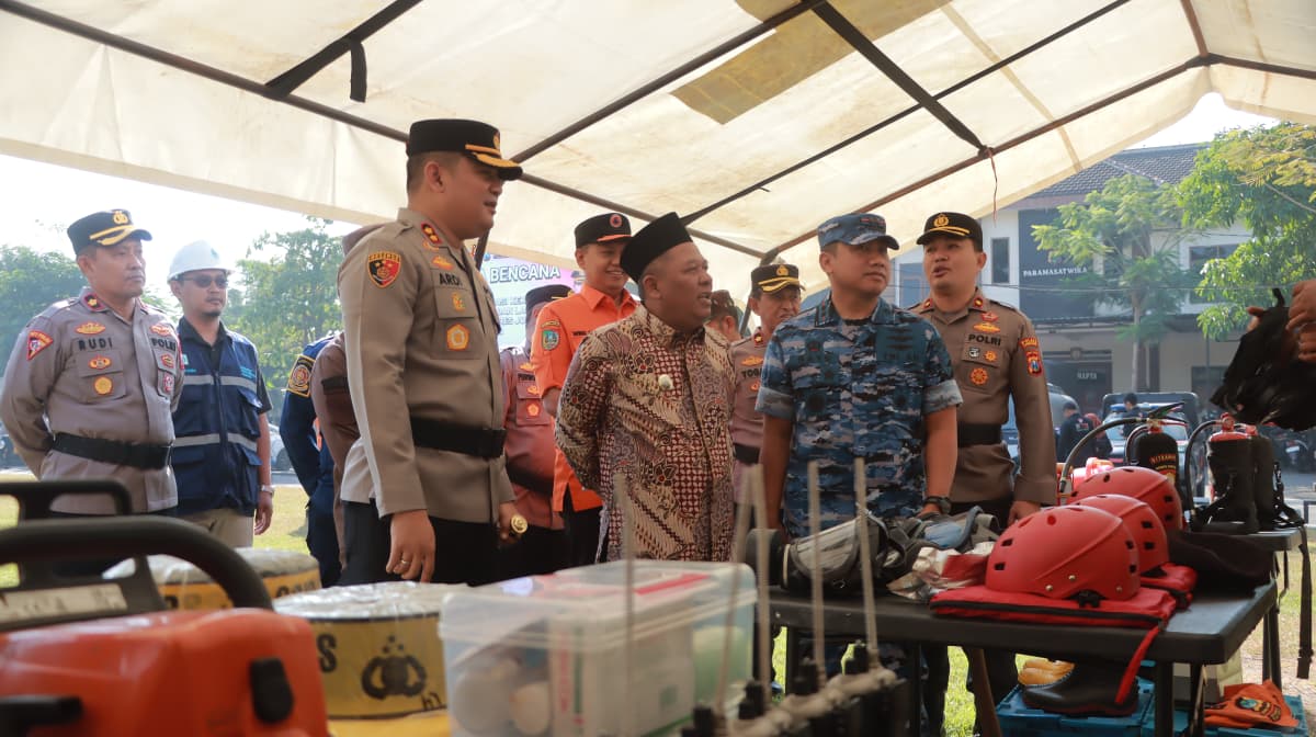 Perkuat Kolaborasi Hadapi Kekeringan dan Karhutla, Polres Jombang Gelar Apel Siaga Bencana