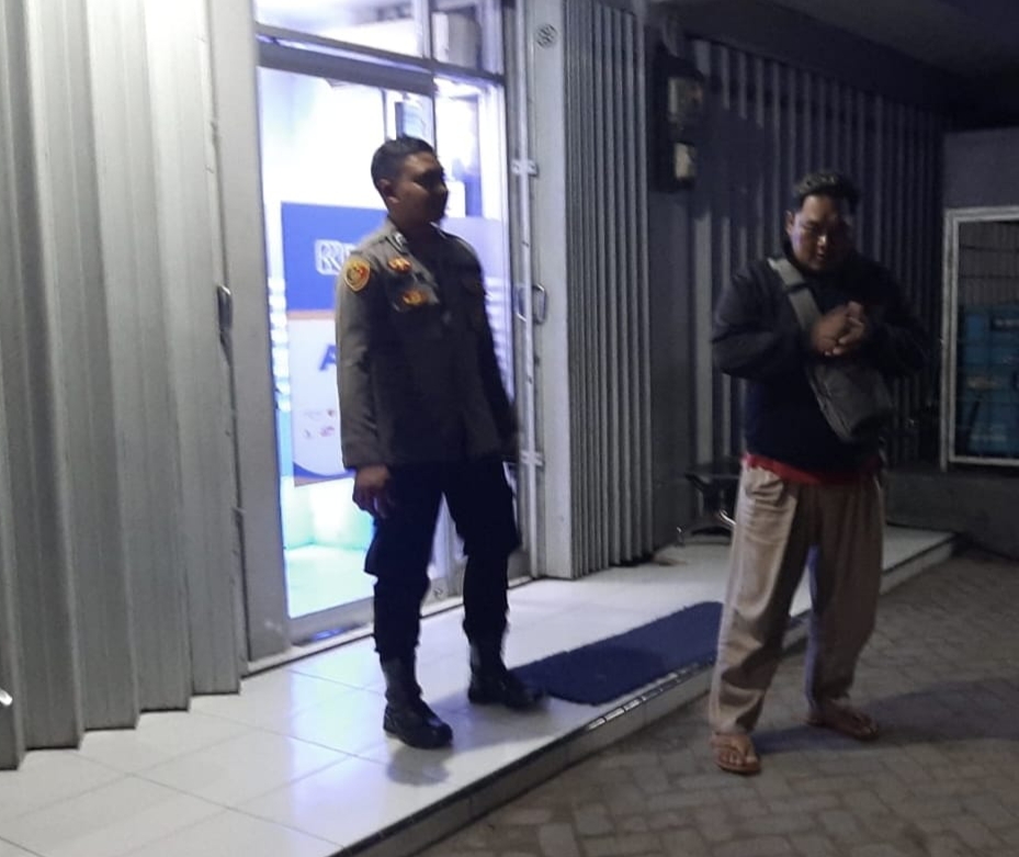 Patroli perbankan Polsek bandarkedungmulyo