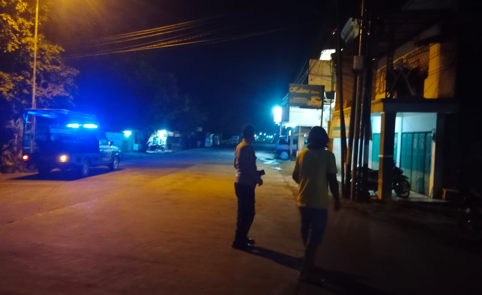 Polsek Kudu Berupaya Menciptakan Situasi Kondusif Dengan Patroli Blue Light