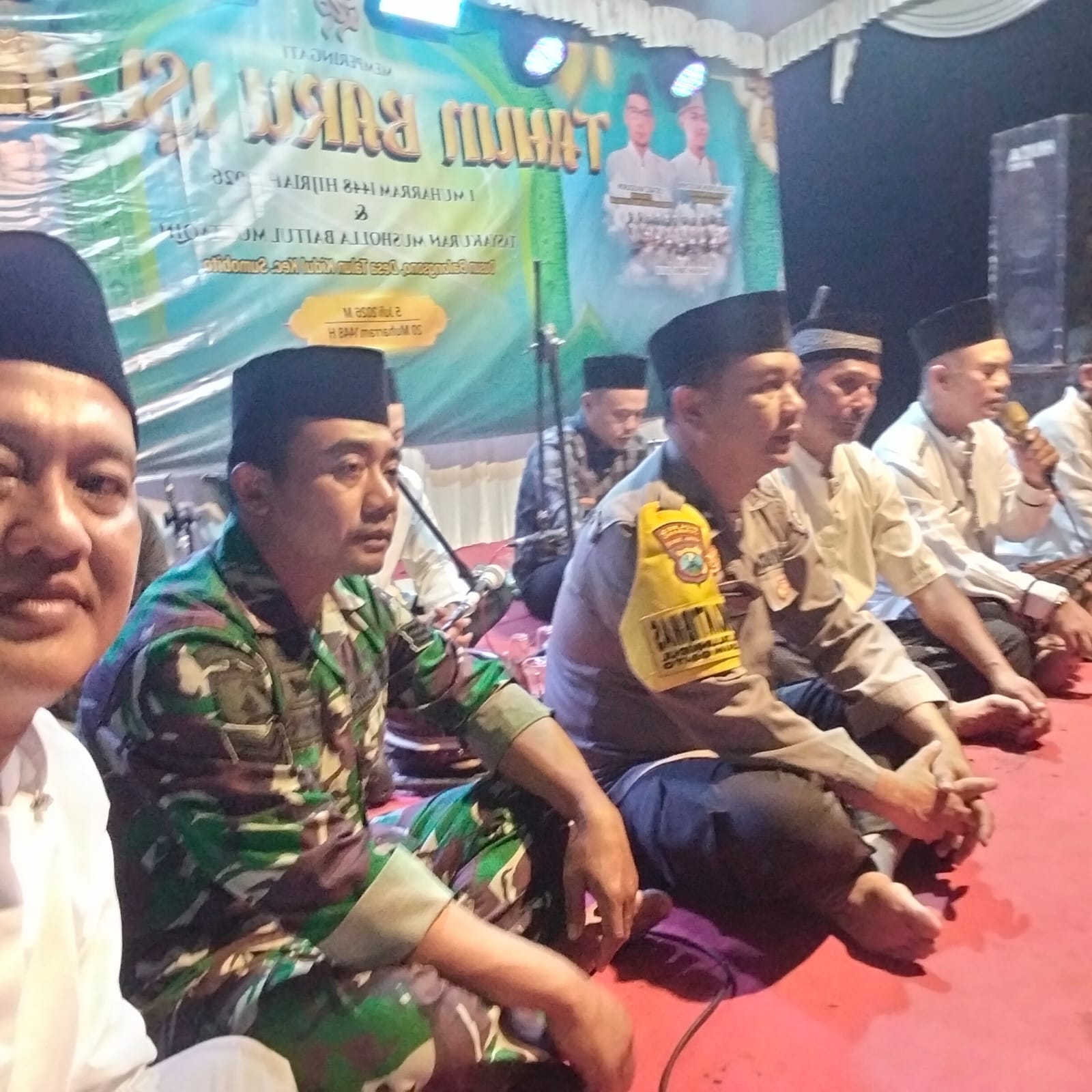 Aipda Hariyono hadiri pembangunan musholla Baitul muttaqin warga desa binaan di Dusun Balongsono Desa Talunkidul