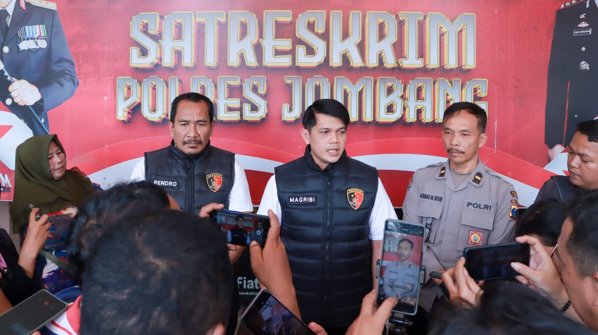 Polres Jombang Ungkap Komplotan Curanmor, Empat Tersangka Ditangkap