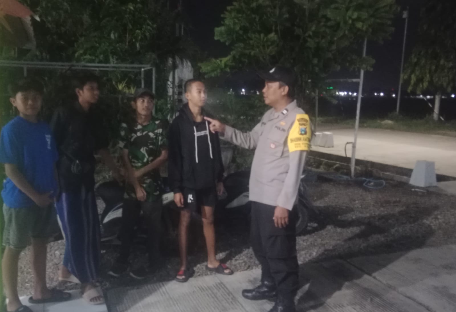 Polsek Kudu Patroli Dialogis Bersama Para Pemuda Sampaikan Himbauan Kamtibmas