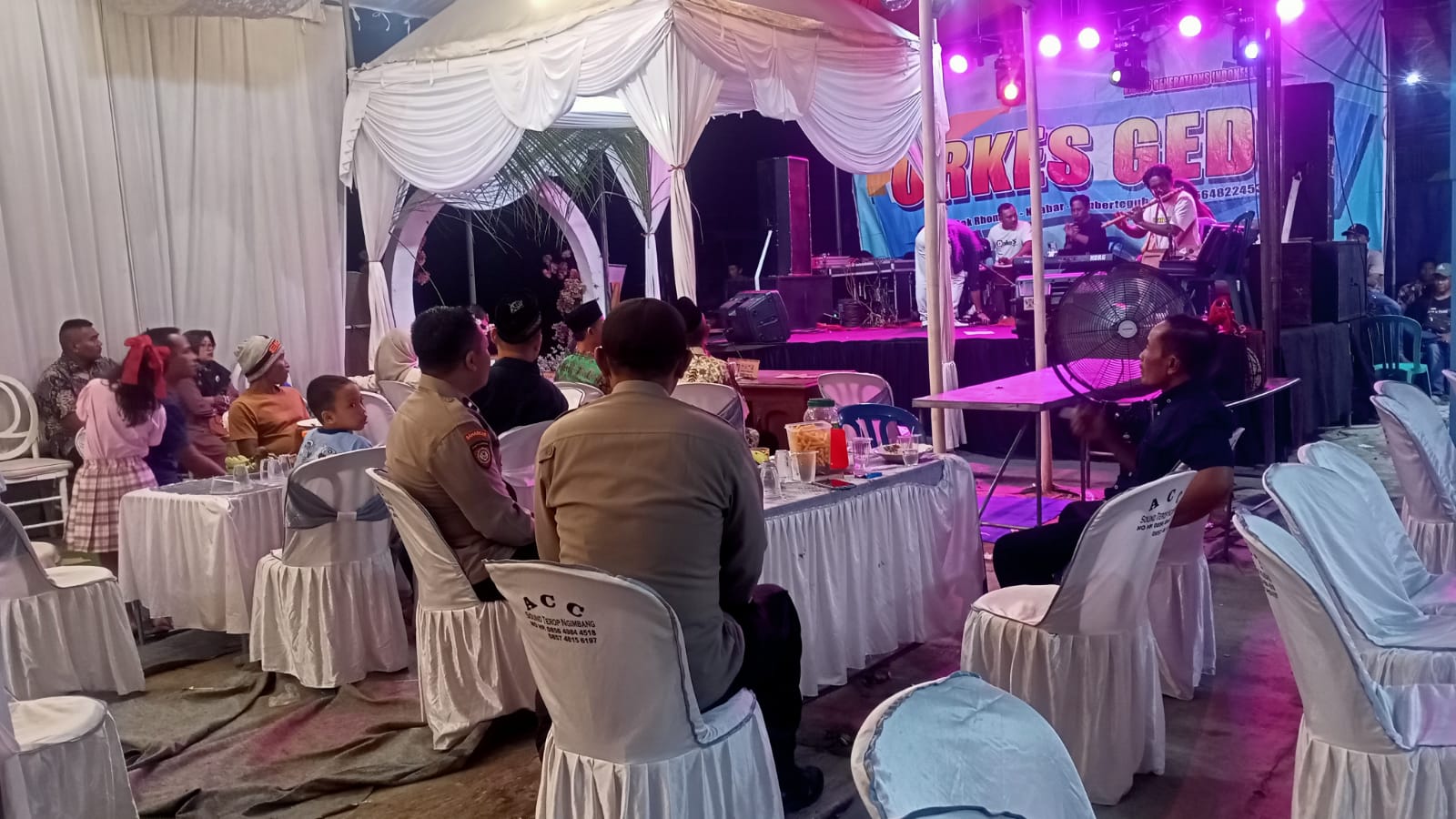 Polsek Ngusikan laksanakan pengamanan elektone situasi kondusif