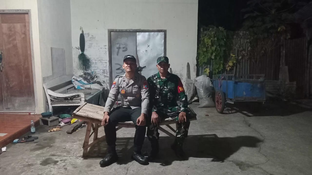 Sinergi antara Bhabinkamtibmas dan Bhabinsa desa Sembung dalam setiap giat didesa binaanya