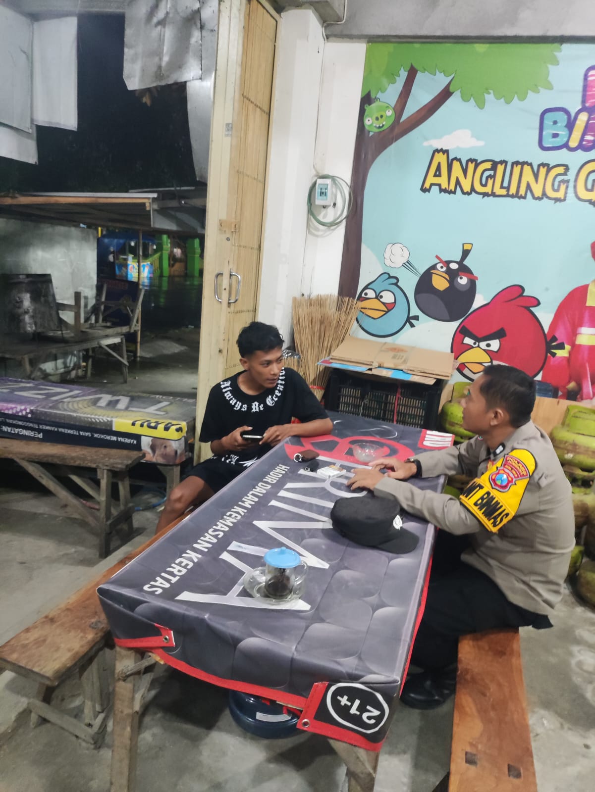 patroli Dialogis personil polsek kudu, sasar waeung kopi Desa Kudu