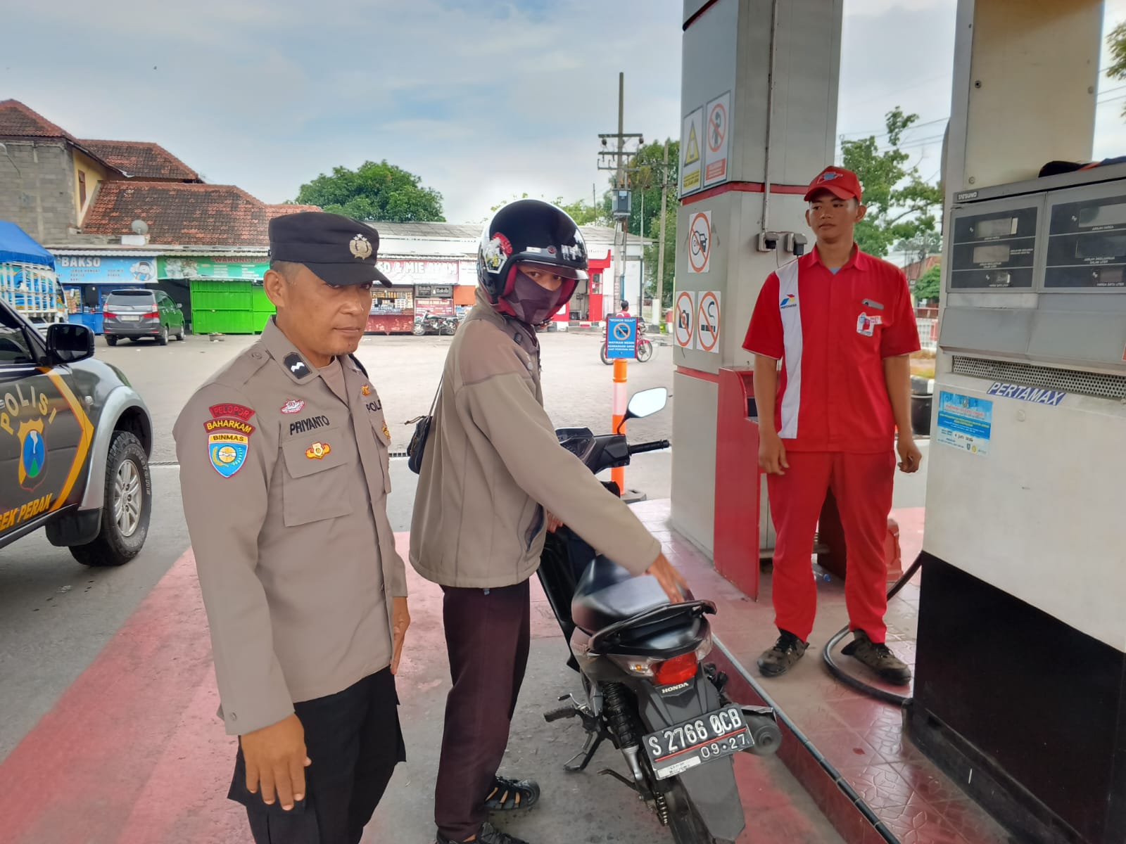 Patroli Polsek Perak ke obyek vital siang hari cegah tindak kejahatan
