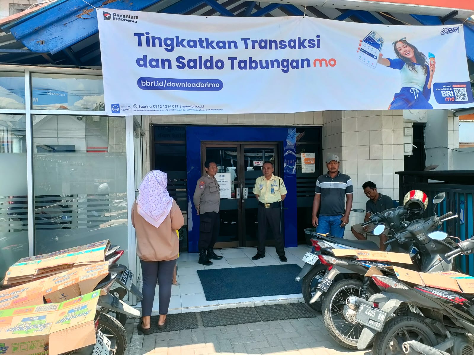 Patroli Objek Vital, Polsek Kesamben Cek Keamanan Bank BRI