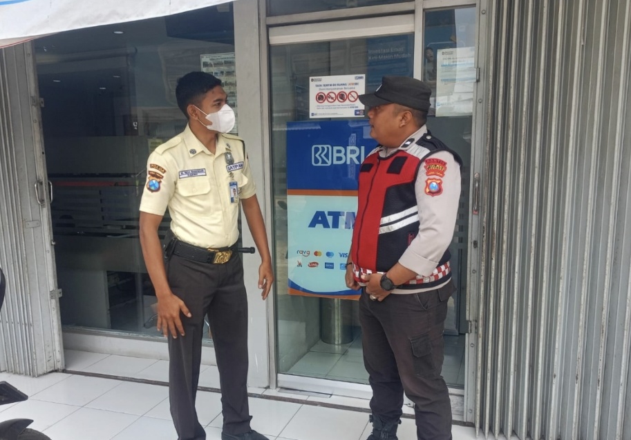 Patroli harkamtibmas di BANK BRI Unit Bandarkedungmulyo